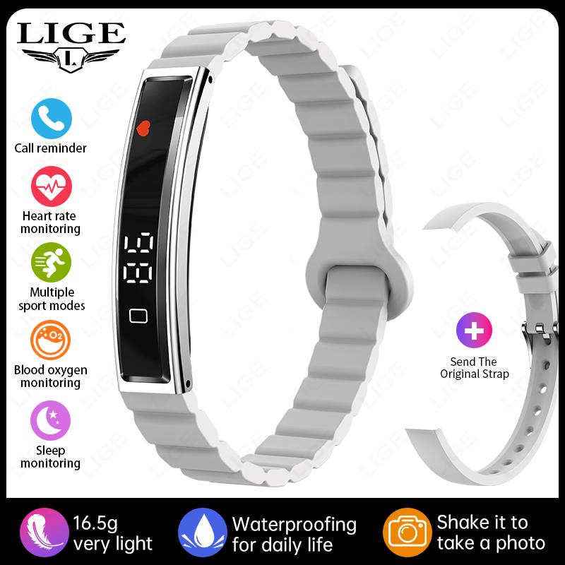Call Reminder Smart Bracelet Fitness Sleep Tracker Heart Rate Stress HRV Health Monitor Step Counting Sport Smartwatch Band