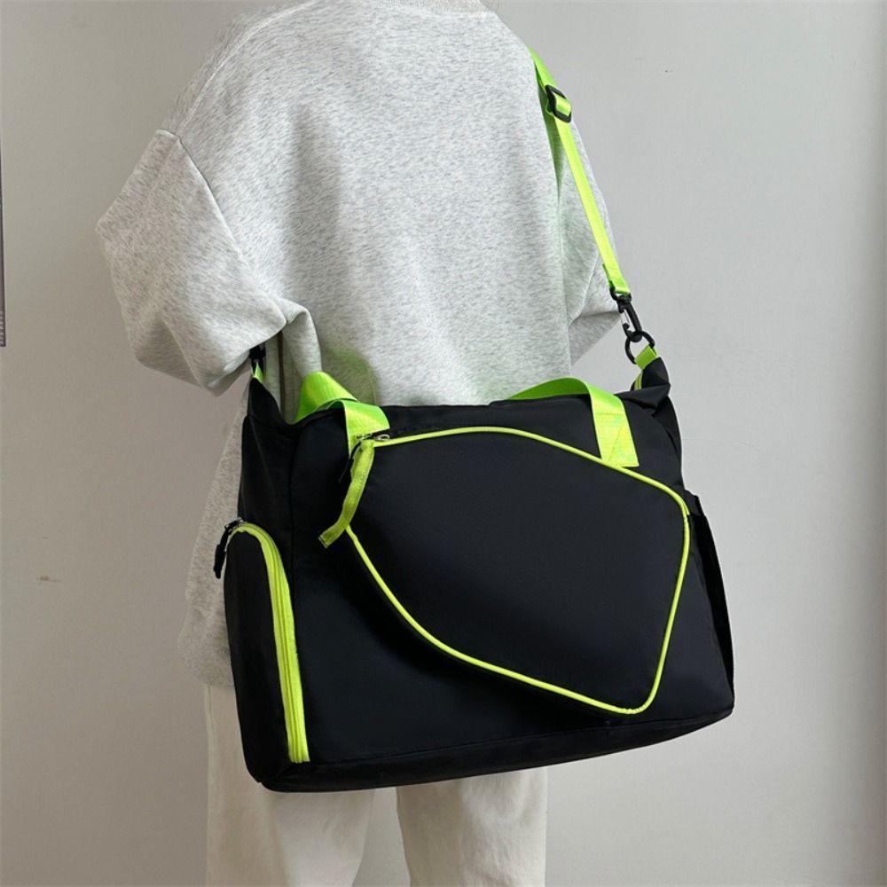 Portable Tennis Racquet Bag Shoe Compartment Tennis Shoulder Bag Pickleball Racket Bag Men Women