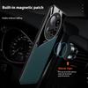 For Xiaomi 15 Ultra Case Leather Coated PC+TPU Phone Back Cover