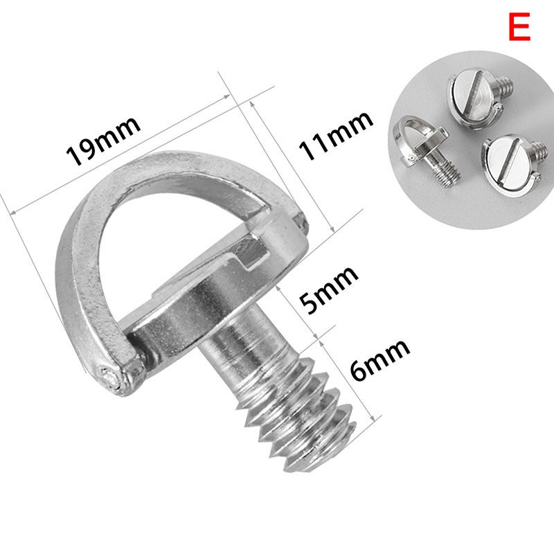 Винт для камеры 1/4 для быстросъемной пластины. 1/4-дюймовый складной штатив с D-образным кольцом-адаптером.