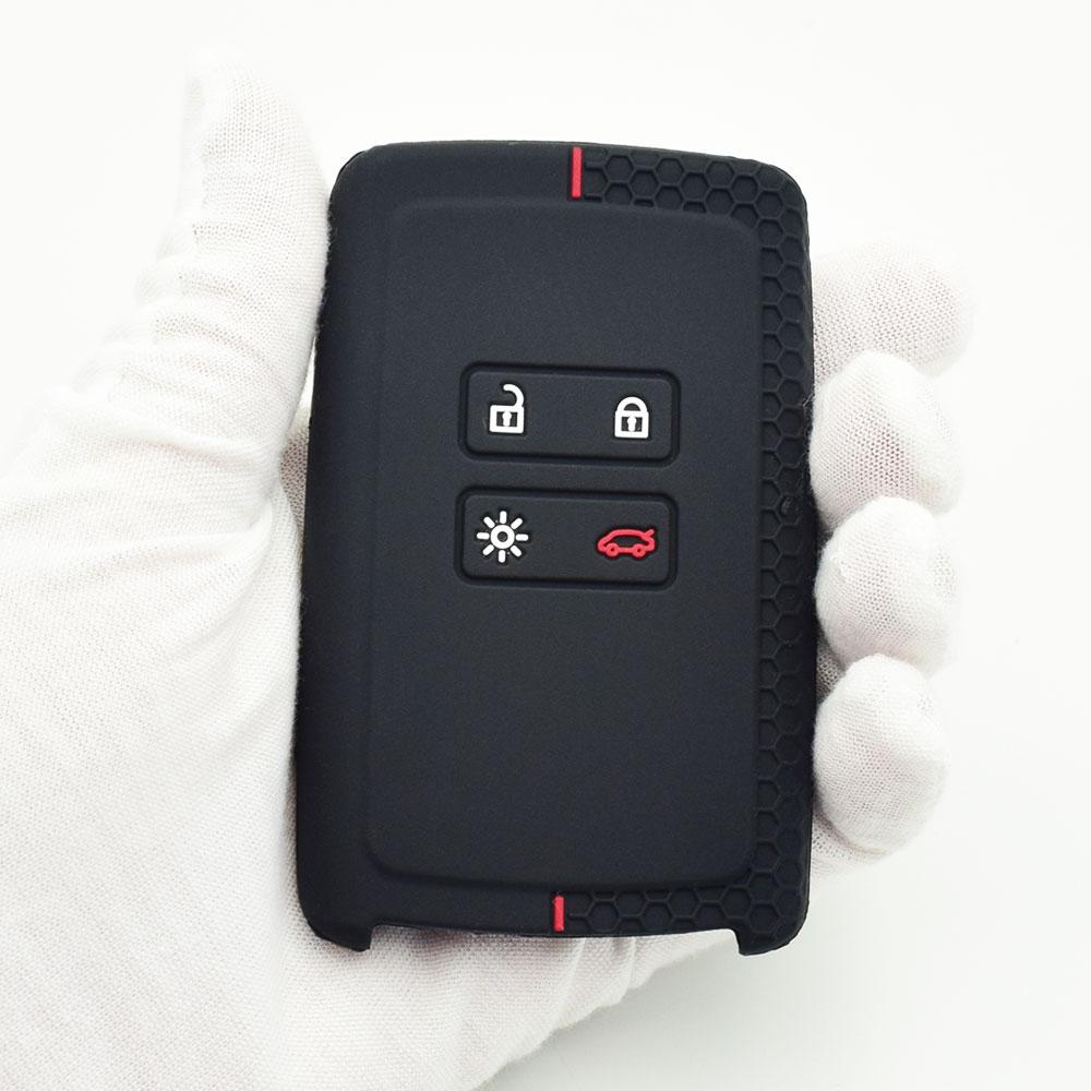 Силиконовый чехол для ключей от машины для Renault Kadjar Captur Koleos 2 Clio Espace 5 Master Talisman Scenic 4, защитный чехол с умным пультом дистанционного управления
