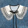 Cotton Lace Hollow Girl Shawl For Women Apparel Sewing Lace Neckline Clothing Decoration Fake Collar