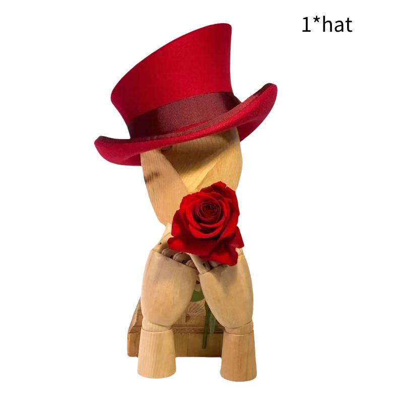 Шляпа в стиле стимпанк Модная лента Декоративные шляпы Головной убор Плоская плюшевая