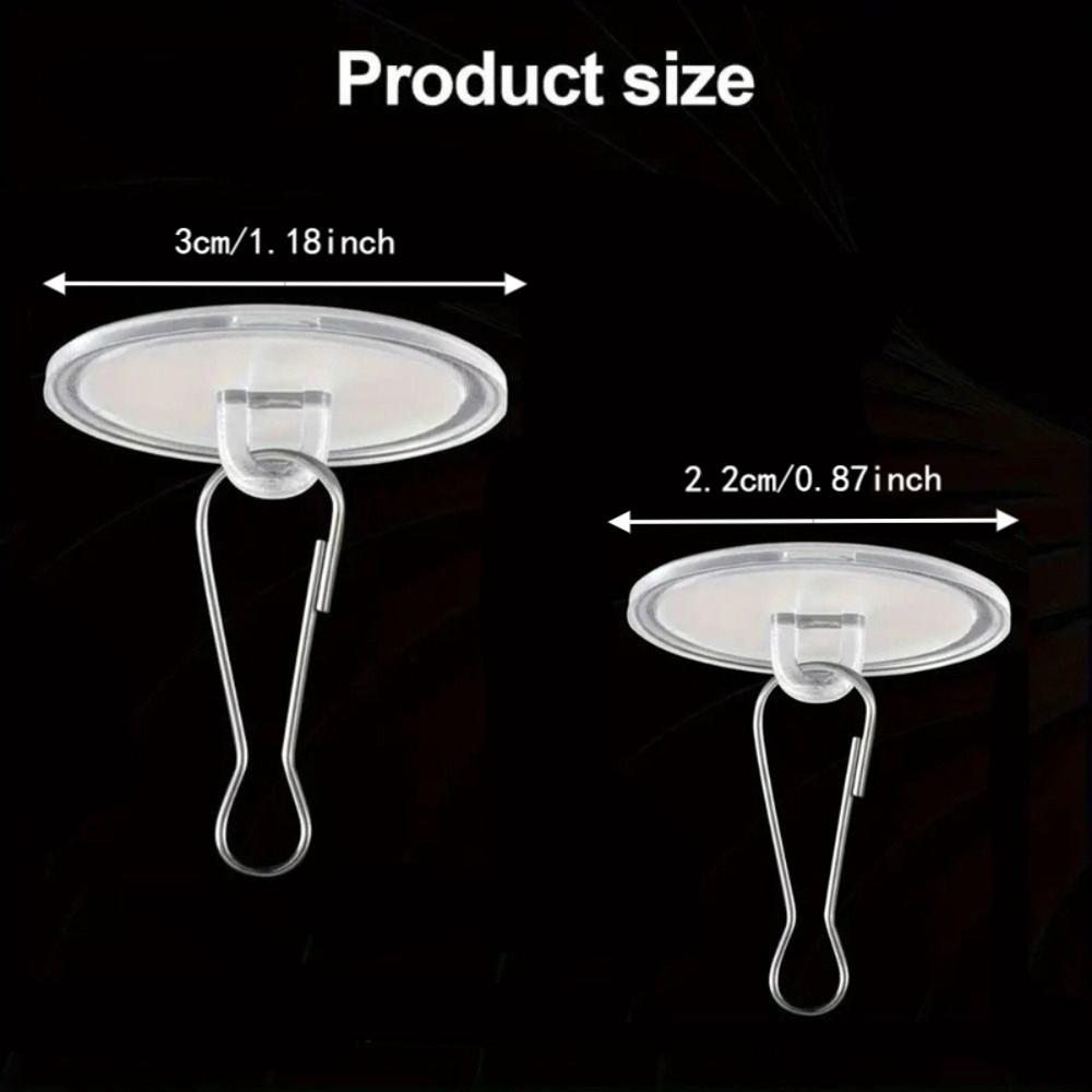 100Pcs Self-Adhesive Utility Hooks Mark-Free Wall Hooks Wedding Decorations