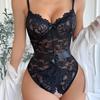 New Body Sculpting Lace Lace Onesie, Free Open-file Sexy Bow Erotic Underwear