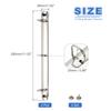 2/4Set A4 3Hole Ring Binder Mechanisms D Ring Replacement Binder Planner Loose Leaf Binding Spines for Organizers DIY Fill Paper