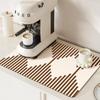 Diatomite Coffee Bar Mat Absorbent Heat Resistant Placemat for Table Kitchen Countertop Protection Quick Dry Coaster