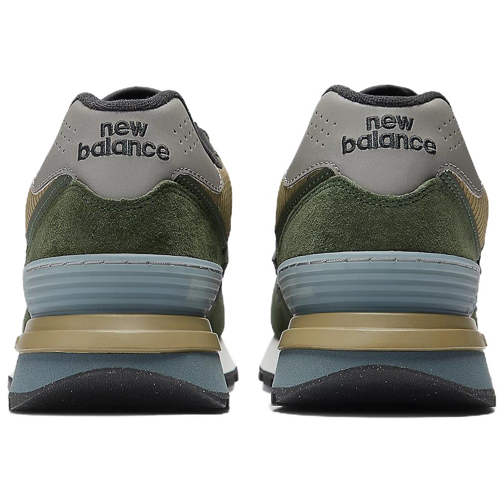 Новые Stone Island X New Balance 574 Legacy темно-зеленые