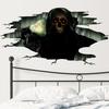 3D Halloween Wall Decals Removable, Skeleton Halloween Wall Stickers Halloween Floor Decals, Scary Wall Decals Stickers Decorations for Bedroom