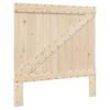 Solid Wood Bed with Headboard 100x200 cm Pine