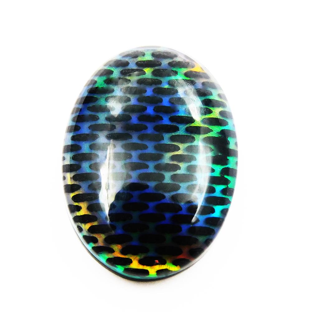 14.85 Ct Lab Created Doublet Boulder Opal Oval Stunning Certified Gemstone