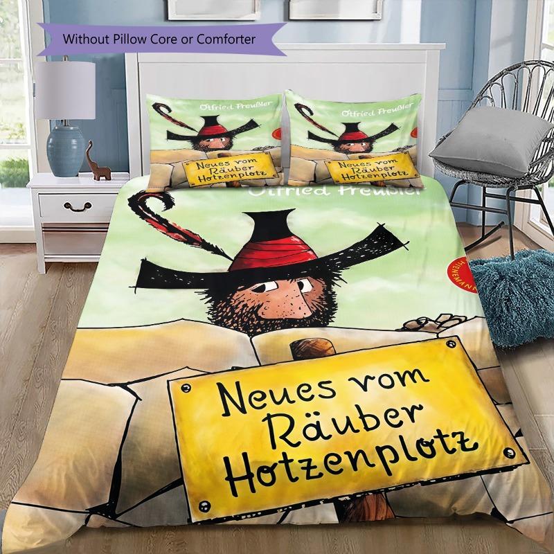 Der Räuber Hotzenplotz Movie Duvet Cover Set, German Classic Kids Bedding With 2 Pillowcases, No Comforter, Bedroom Gift For Children Fans