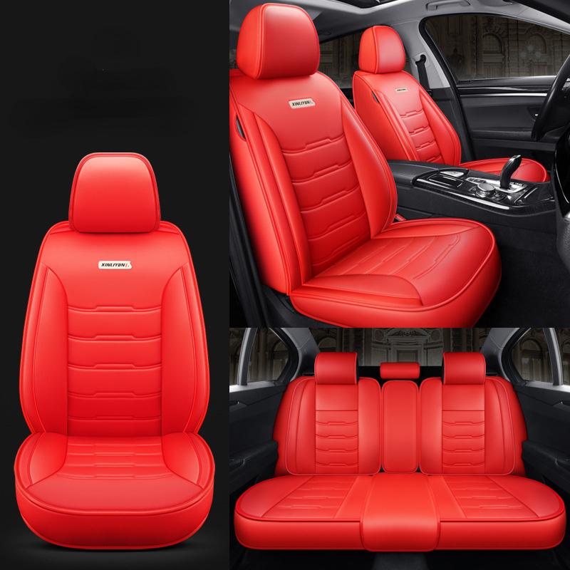 Подушка для автомобильного сиденья, всесезонный универсальный чехол для сиденья с полным объемным звуком, кожаный чехол для сиденья