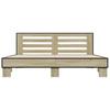 Bed Frame in Sonoma Oak Finish 200 x 200 cm Made of Wood Based Panel and Metal
