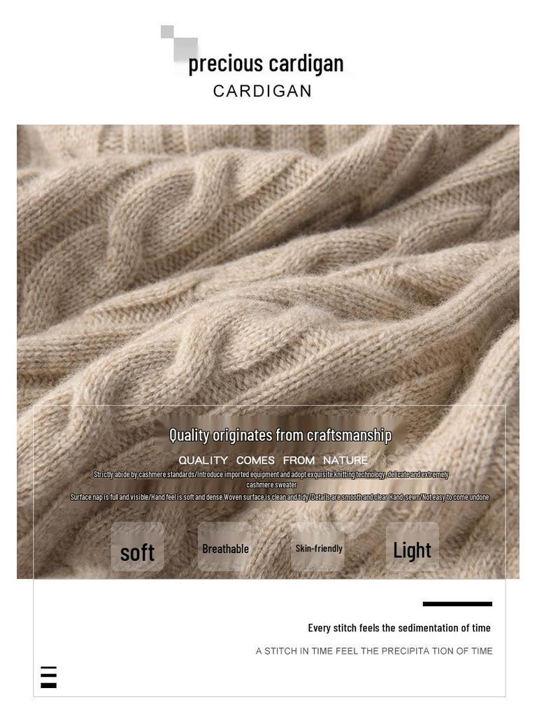 Мужской кашемировый пуловер - Осень/Зима 2022, Свободный крой, Воротник половинной высоты, Большой размер, Однотонный трикотаж