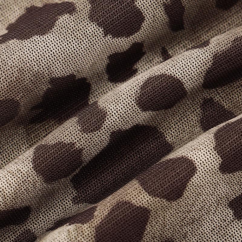 Leopard Print Asymmetrical Slim Fit Pleated Mesh Jumpsuits Women Sexy Rompers Street Fashion Sleeveless Women Bodysuits Casual Elegant Jumpsuit 26143