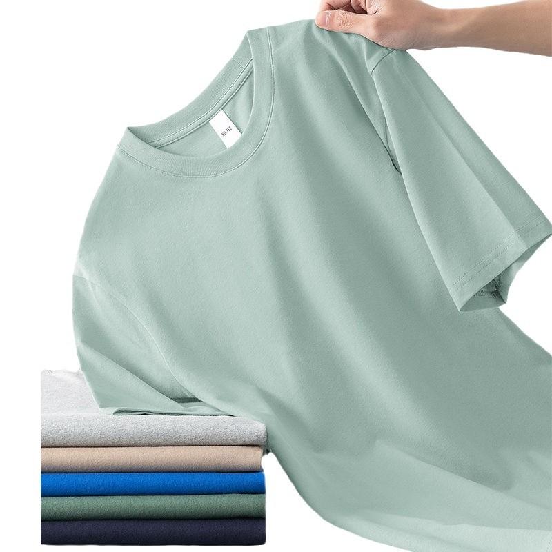 Мужская базовая футболка с коротким рукавом и круглым вырезом