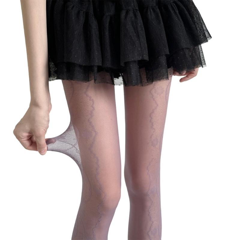 Patterned Fishnet Stockings Leggings,High Waist Tights Stockings for Women,Fishnets Thigh High Stockings Pantyhose