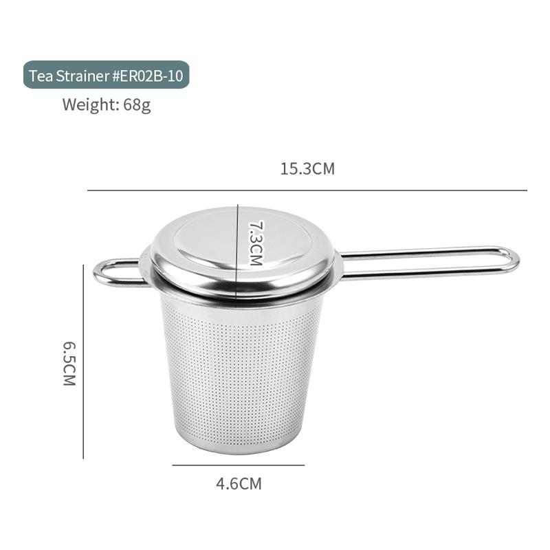 304 Stainless Steel Tea Strainer Reusable Tea Drain Tea Infuser Tea Leaf Spice Tea Filter Kitchen Accessories