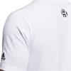 Adidas T Shirts Men's White Crew Neck Moderate Straight Fit GP3427