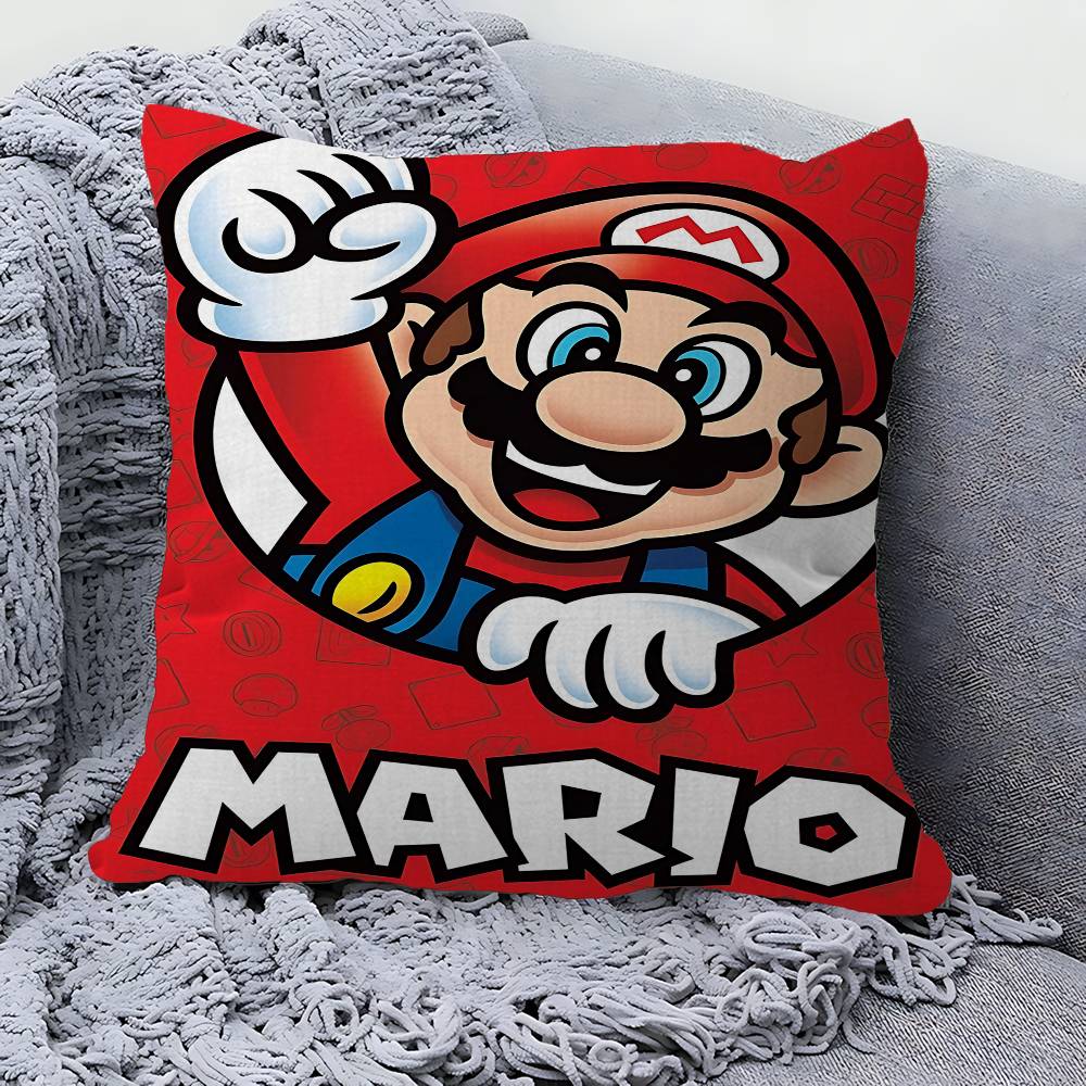 Персонализированная наволочка Super M-Mario для детской комнаты, Декор для дикой вечеринки, Наволочка, Подарок на день рождения ребенка, Душ для малыша
