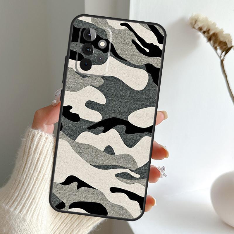Military Army Camouflage Pattern Case For Samsung Galaxy A16 A26 A36 A56 A55 A35 A15 A54 A34 A14 A52 A32 A12 A13 A33 A53 A17