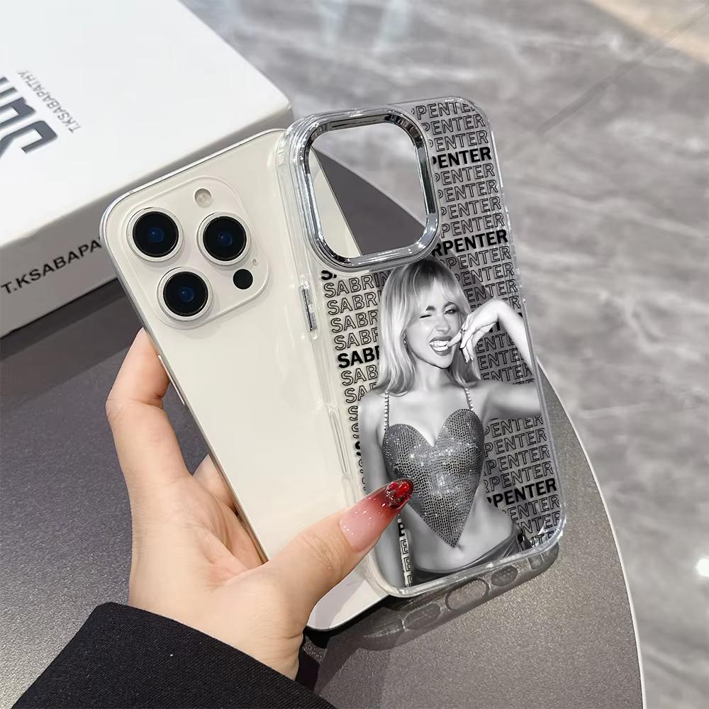 Чехол для телефона Singer S-Sabrina C-Carpenter для iPhone 17 Air 16 e 15 14 13 12 11 Pro Max Plus SE 2020 2022 Мягкая задняя крышка