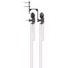 Sliding Door Hardware Set 213.5 cm Steel Black
