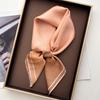 Luxury Square Scarf For Women Soft Stain Imitation Silk Bandana For Travel Elegant Hijab Neckerchief Fashion Shawl Wraps