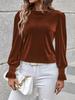 2024 Autumn/Winter Women's Velvet Long-Sleeve Top