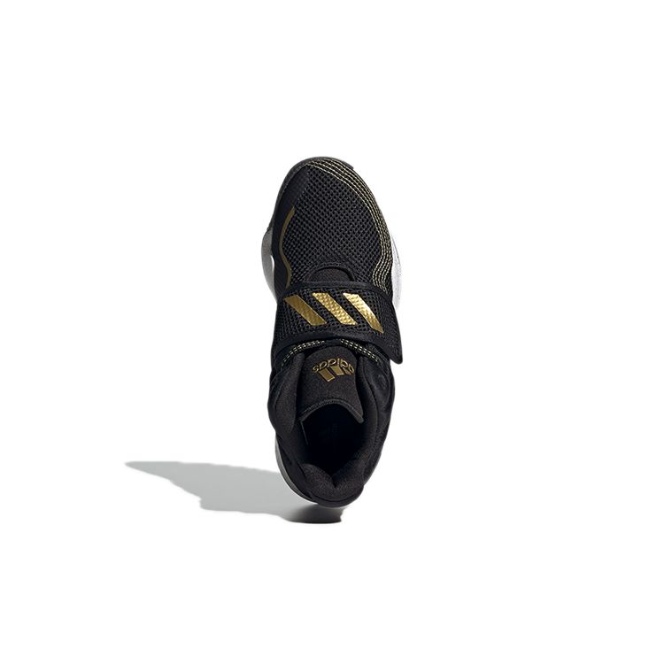 adidas Детские кроссовки Deep Threat Primeblue J Black Gold Metallic Splatter Core-Black Cloud-White S29014