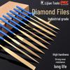 Titanium-Plated Diamond Needle Files Set - Mini Scraper and Grinding Tools Assortment