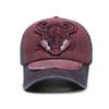 Hat men's color matching retro baseball cap washed nostalgic style cap spring and autumn casual sun hat women
