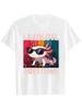I Axolotl Questions Mens Women Tshirt Streetwear Oversize Casual Y2K Cotton Vintage Tee Summer Short Sleeve Loose Top Harajuku