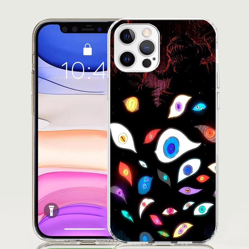 Чехол для телефона «Страшное лицо Глаза» для iPhone 17 Air 16 15 Plus 11 14 Pro Max 13 Mini 12 7 8 + SE Узор Арт Индивидуальная Крышка 17 Air 16