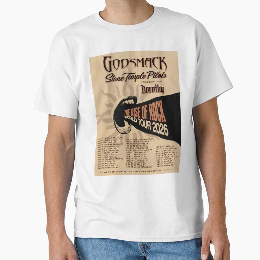 Godsmack Tour 2026 Bisalagi Classic T-Shirt