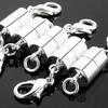 5 Pcs Cylinder Lobster Clasp Concise Magnetic Clasps for Necklace Bracelet Chain