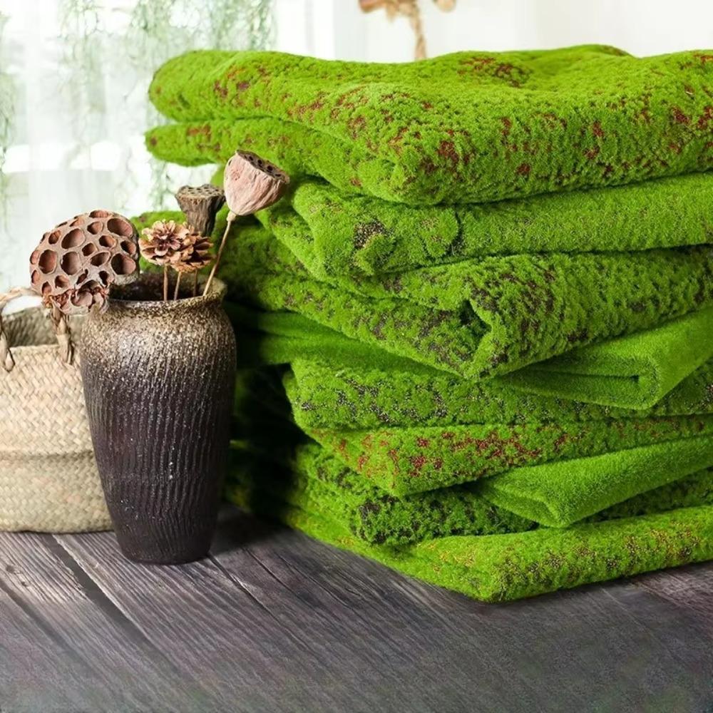DIY Artificial Moss Carpet Lifelike Simulation Moss Sheet Fake Green Grass Mat Home Decoraion