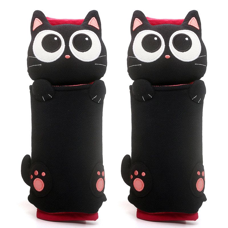 Kine Cat Little Cat New Arrival Stereo Car Safety Belt Shoulder Pad Cover Universal Cartoon Refrigerator Door Handle Ornament Female