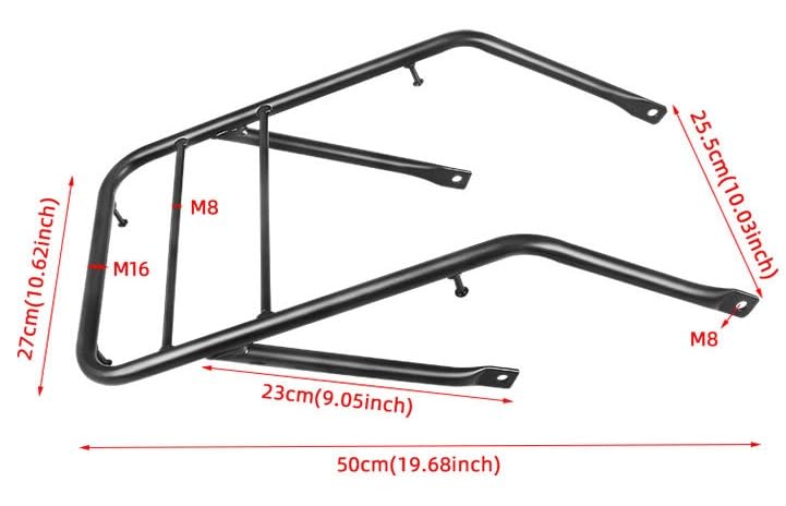 Honda Rebel Rear Rebel Exclusive Honda Rebel 250 Grab Cargo Aftermarket Part 250/500 Carrier, 250/500 (17-21) Model, Up-Flat Carrier, Bar, Carrier,