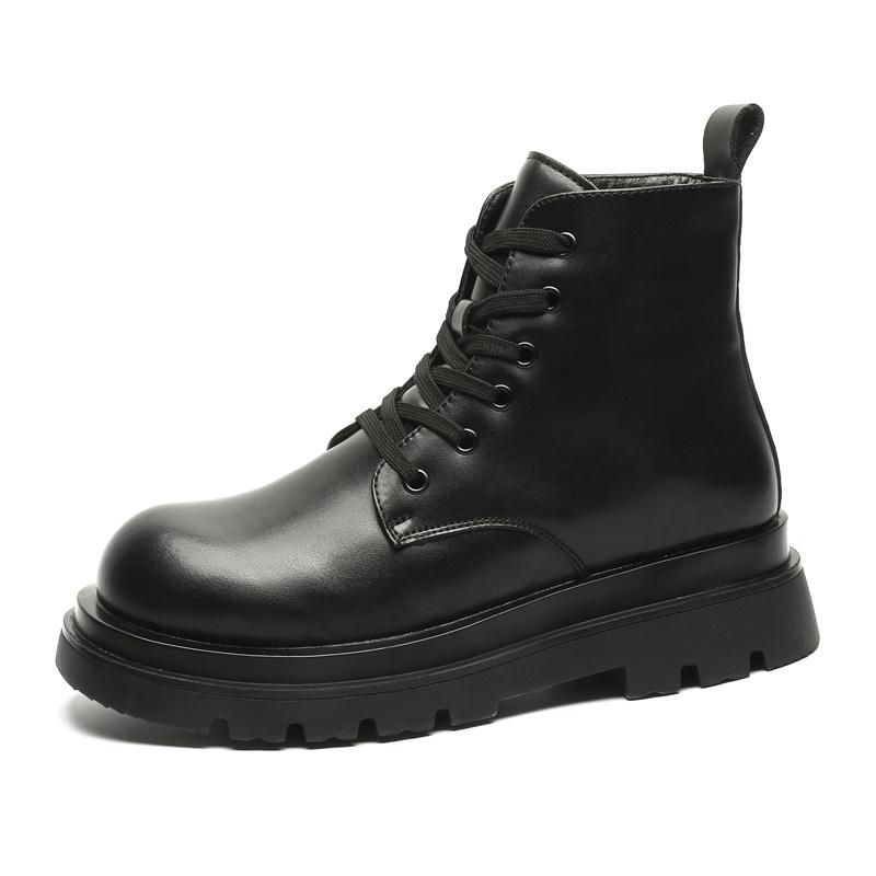 Men Thick Sole Martin Boots High Top Shoes Fashion Style Winter Walking and Commuting Casual Outdoor Travel Sizes 38-44