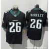 Philadelphia Eagles NFL Jersey Men Short Sleeve Football Shirt Jalen Hurts 1 Embroidered Fan Apparel