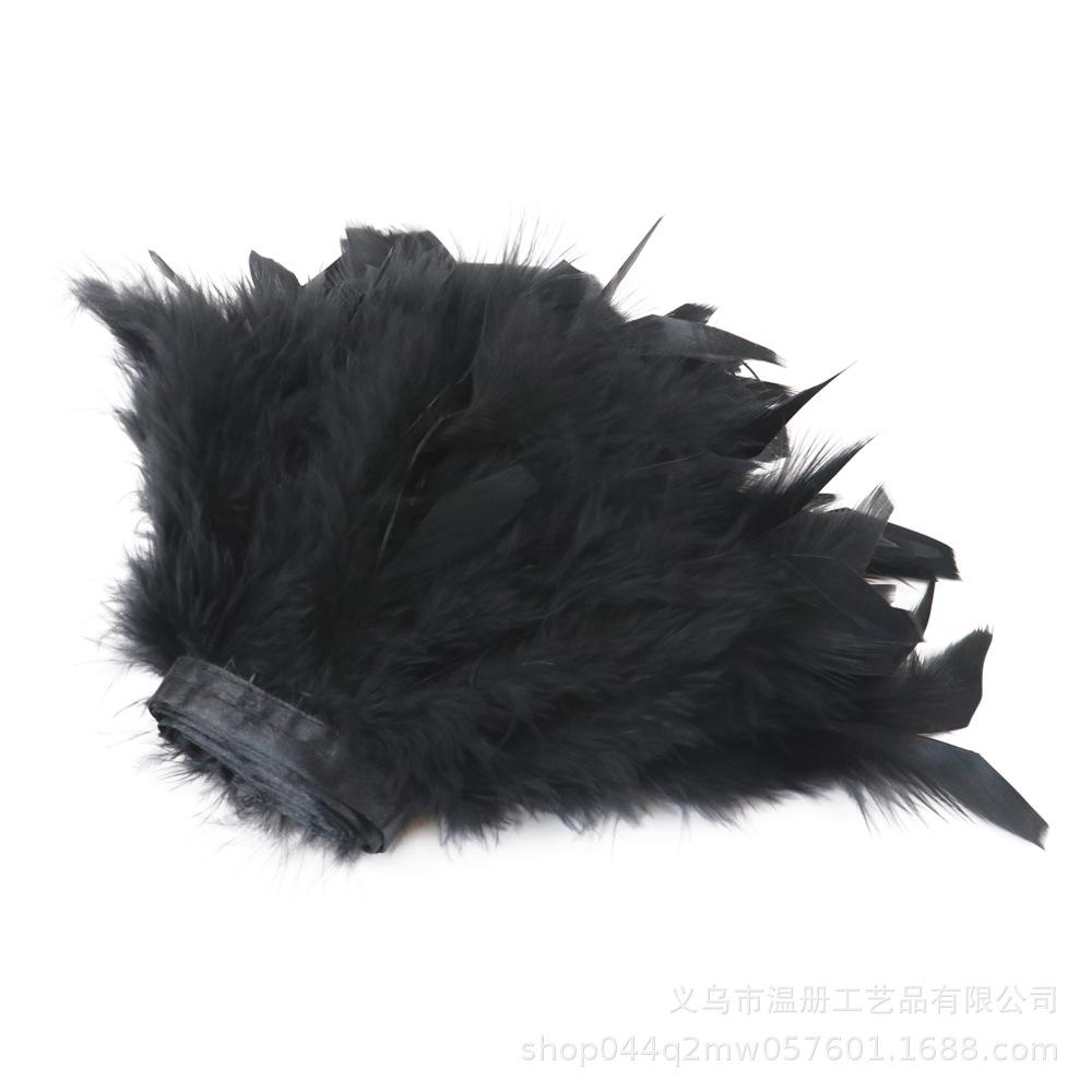 Feather Turkey Feather Lace Car Doll Decorative Fire Piece Cloth Edge Feather Handmade Dress Skirt Material