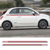 Car Waist Line Stickers for Fiat Abarth 500 Automobile Door Side Vinyl PVC Film Decals Decoration Auto Tuning Accessories