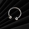 Personality Gold Women Silver Double Ball Knuckle Male Jewelry Unisex Rings Joint Ring Copper Ring