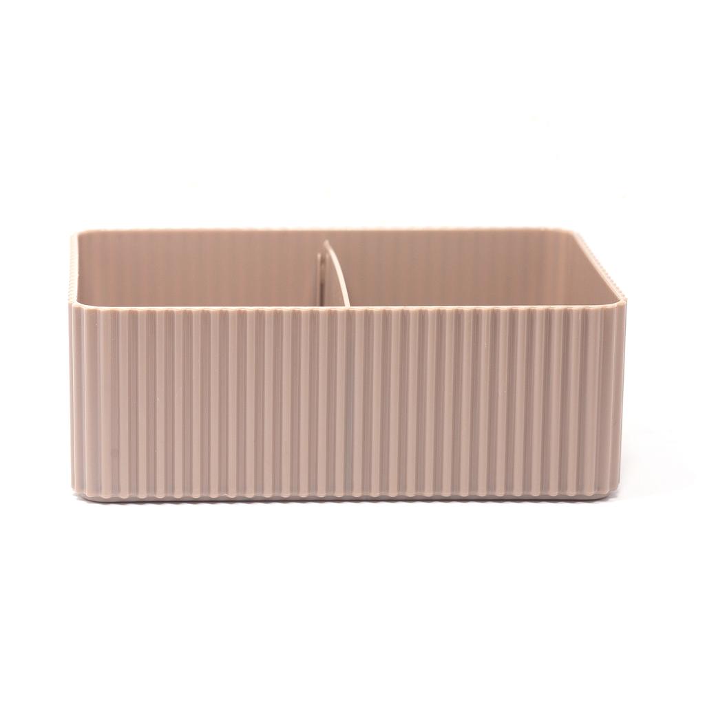 2-секционный ящик для хранения косметики, пластиковый ящик для хранения домашнего офиса, ванной комнаты, настольный органайзер для мелочей, держатель для косметического шкафа