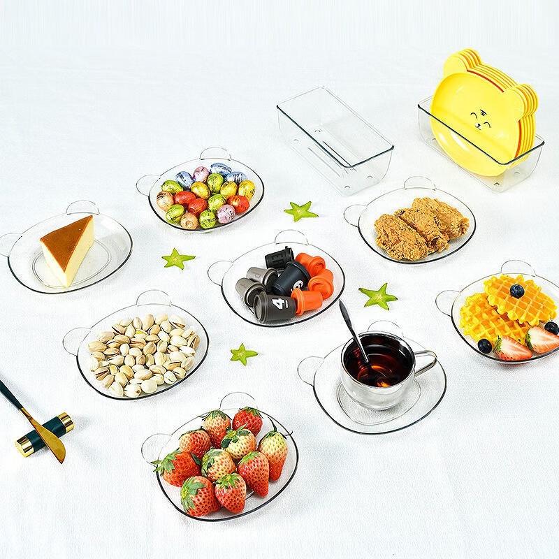Cute Bear Bone Plate Set with Base