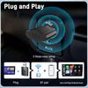 Single Black ABS Bluetooth 5.0 Wired to Wireless CarPlay Converter