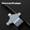 Micro Usb/usb2.0 Connectors X10 Model Plastic Metal 3-in-1 OTG Converter Adapter
