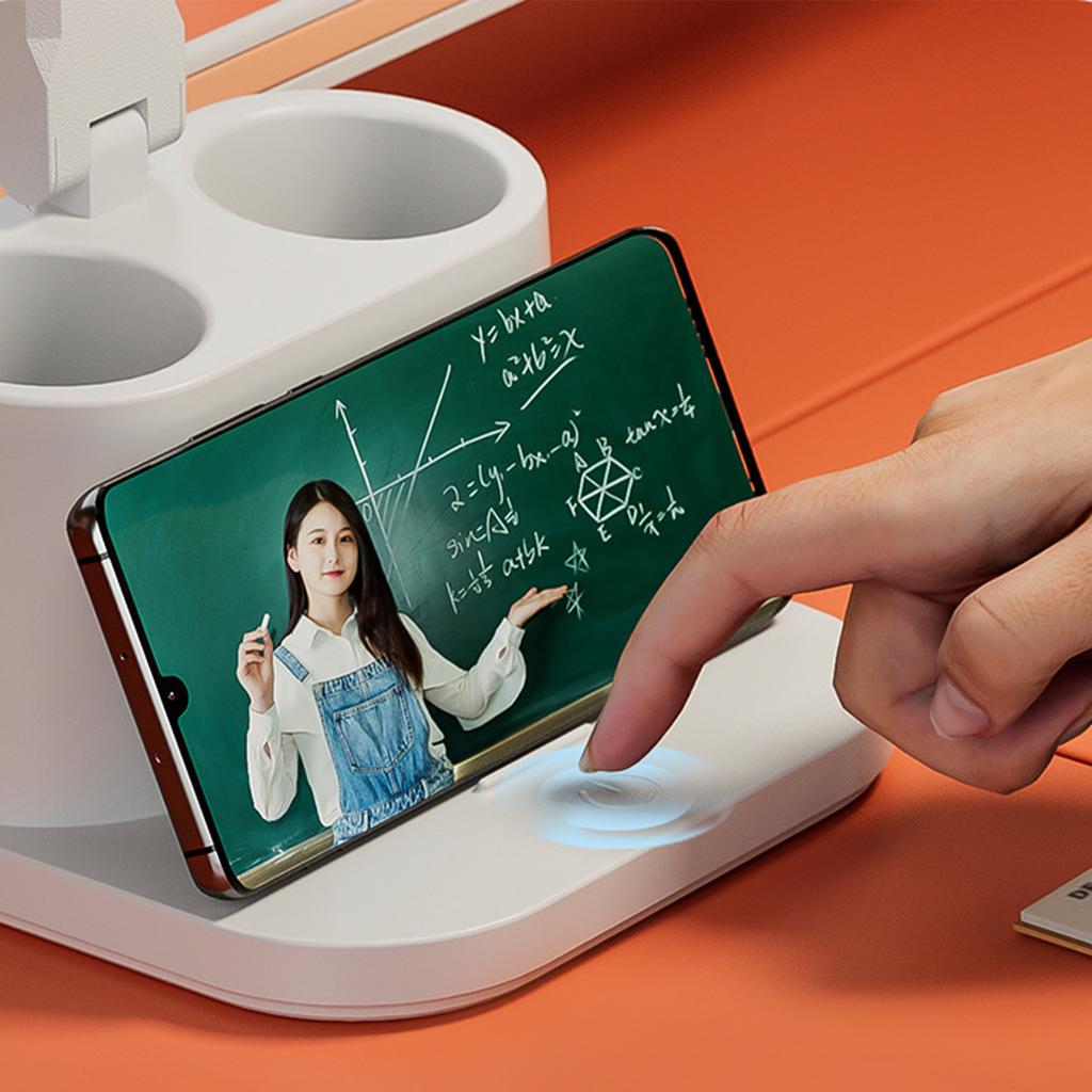 Светодиодная складная настольная лампа для учебы, защита глаз, для общежития, детская прикроватная, с зарядкой, настольная лампа для чтения, ночник